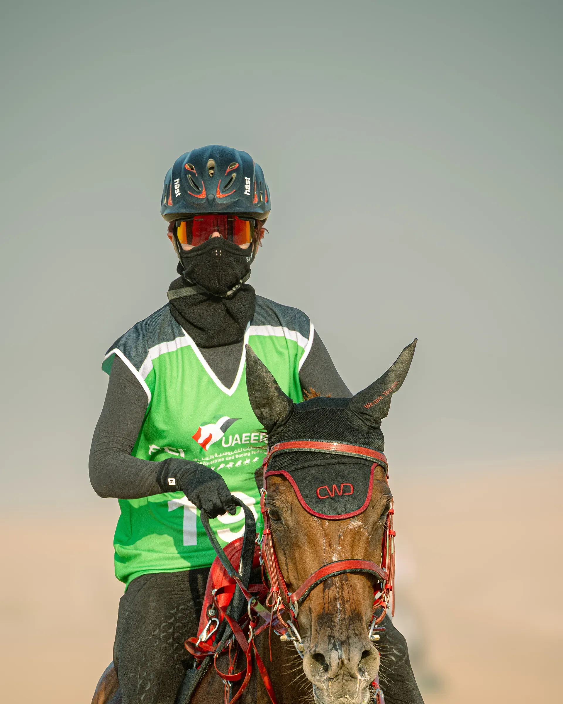 Endurance rider in Al Marmoom
